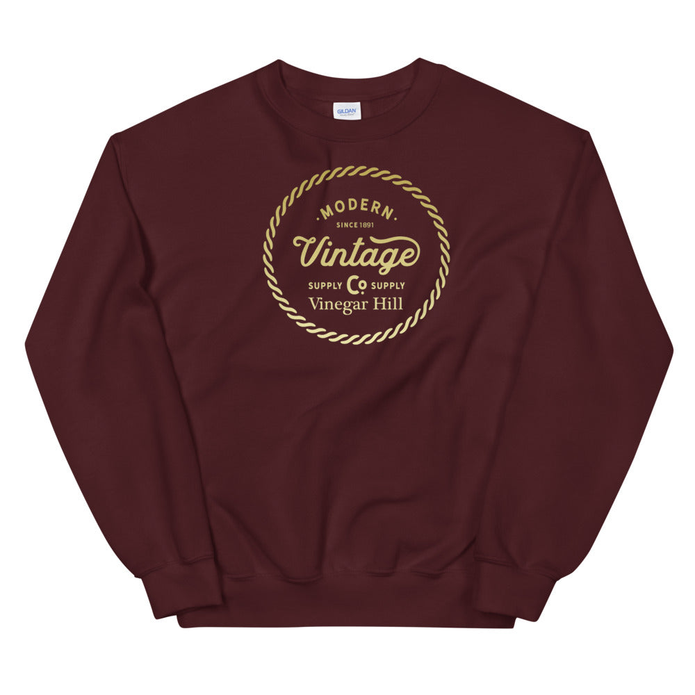 Power Circle GOLD/BURGANDY Unisex Sweatshirt
