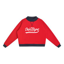 Women’s Mock Neck Crewneck Sweatshirt