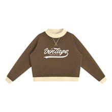 Women’s Mock Neck Crewneck Sweatshirt