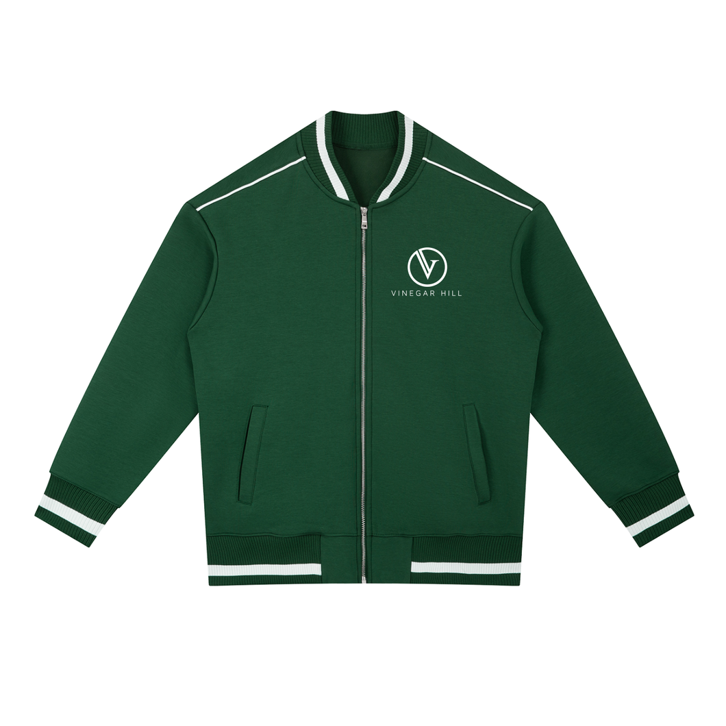 VH Contrast Piping Zip Bomber Jacket