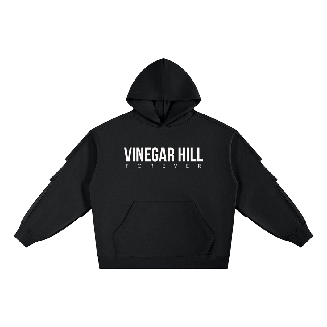 Unisex Heavyweight Ruched Sleeves Hoodie