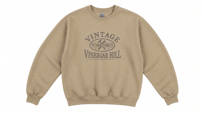 Vintage Workforce Crewneck — Cream