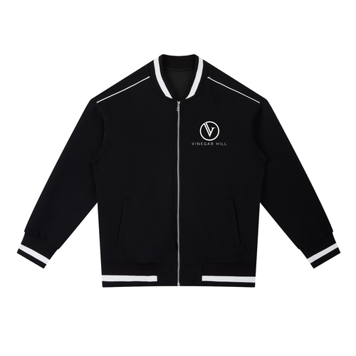 VH Contrast Piping Zip Bomber Jacket