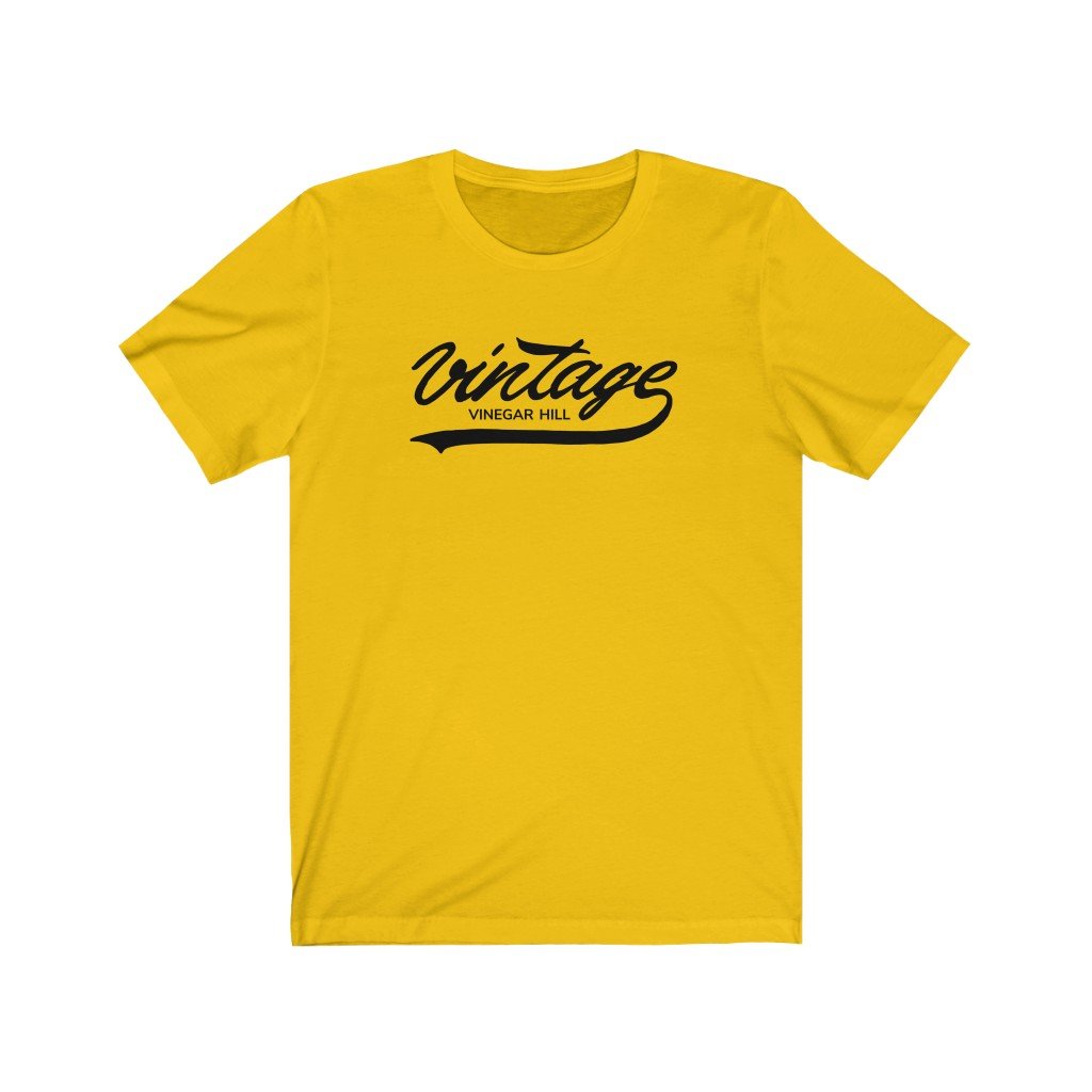 Vinegar Hill 2.0 (Black on Gold)  Heavy Cotton T-Shirt